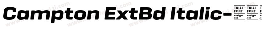 Campton ExtBd Italic字体转换